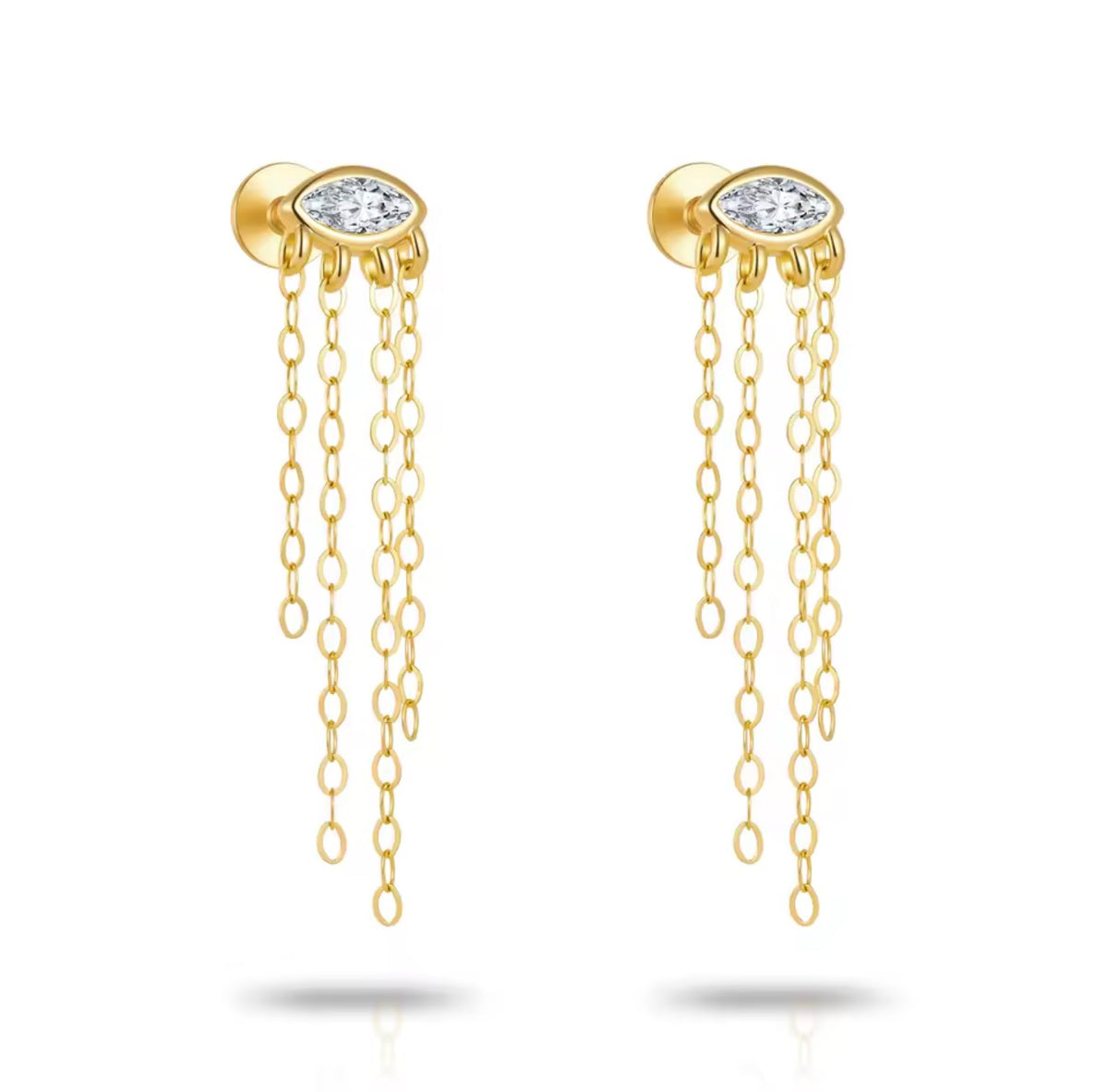 Veloria Flat-back Chain Studs