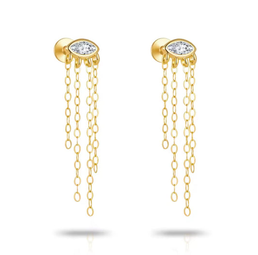 Veloria Flat-back Chain Studs