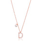 Letter Pearl Charm Necklace