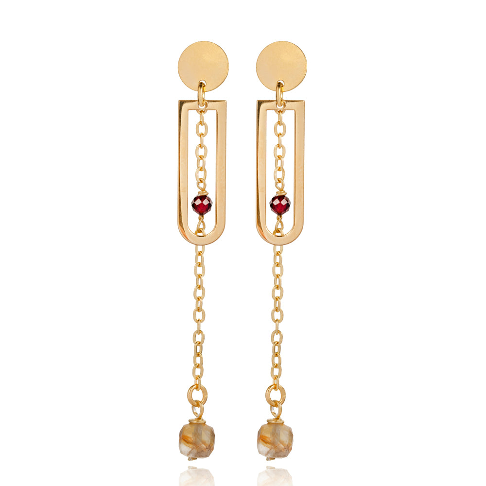 Xenia Natural Stone Earrings