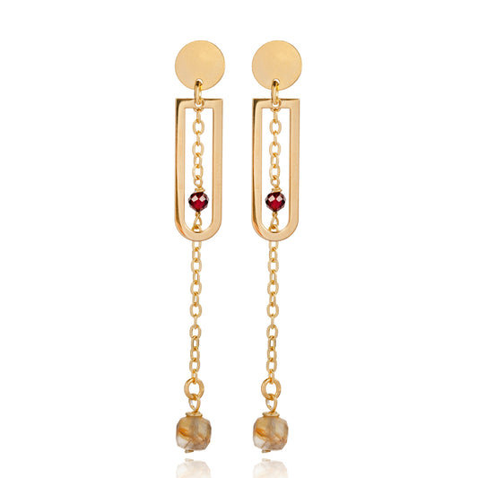 Xenia Natural Stone Earrings