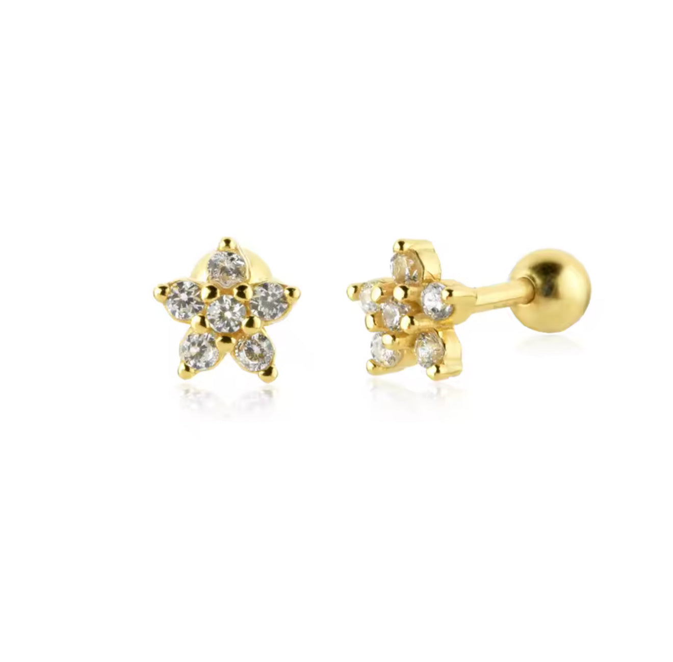Dalia Flower Studs