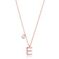 Letter Pearl Charm Necklace