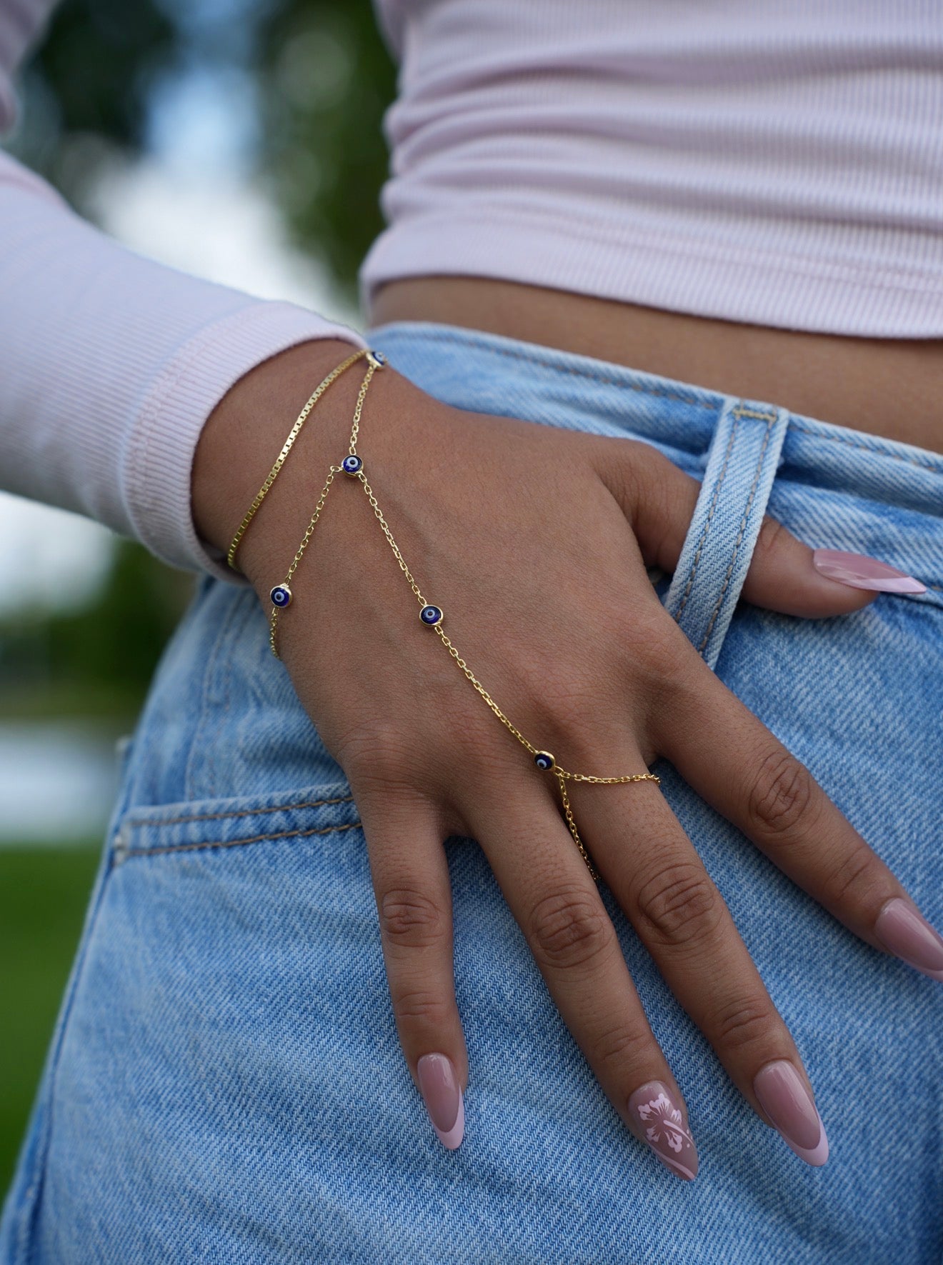 Damisi Evil Eye Chain Bracelet