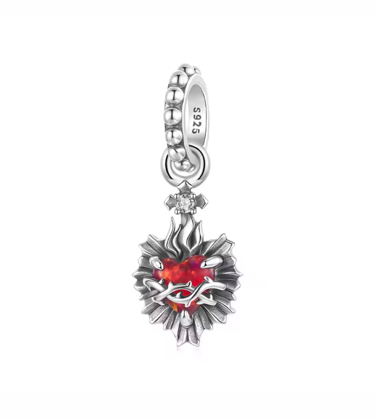 Burning Heart Charm