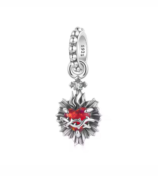 Burning Heart Charm