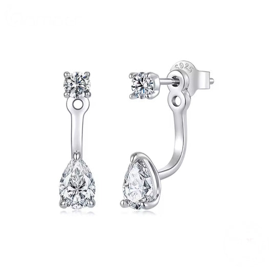 Marsha Moissanite Ear-Jackets