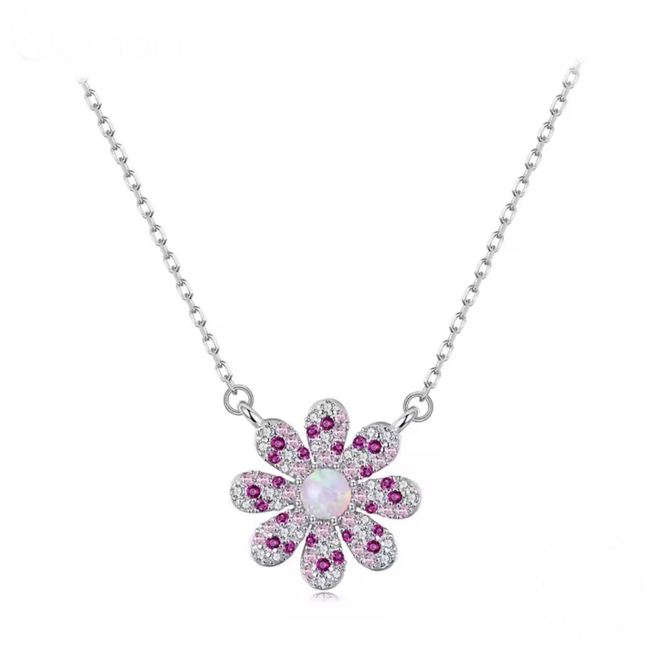 Fuchsia Flower Necklace