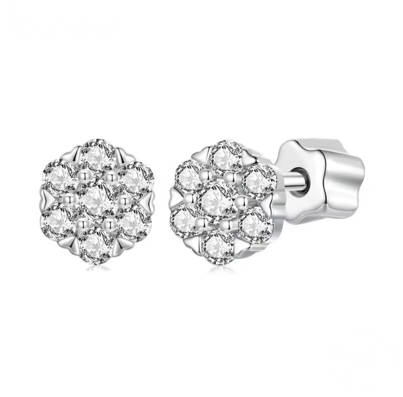 Estrella Moissanite Stud Earrings