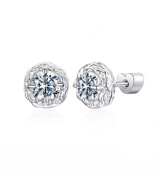 Lida Moissanite Stud Earrings 0.5 ct