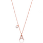 Letter Pearl Charm Necklace