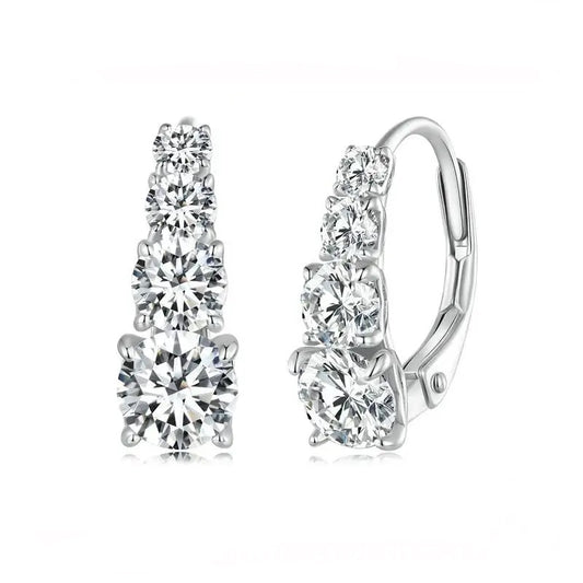 Thalia Moissanite Huggies
