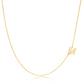 Sideways Letter Necklace