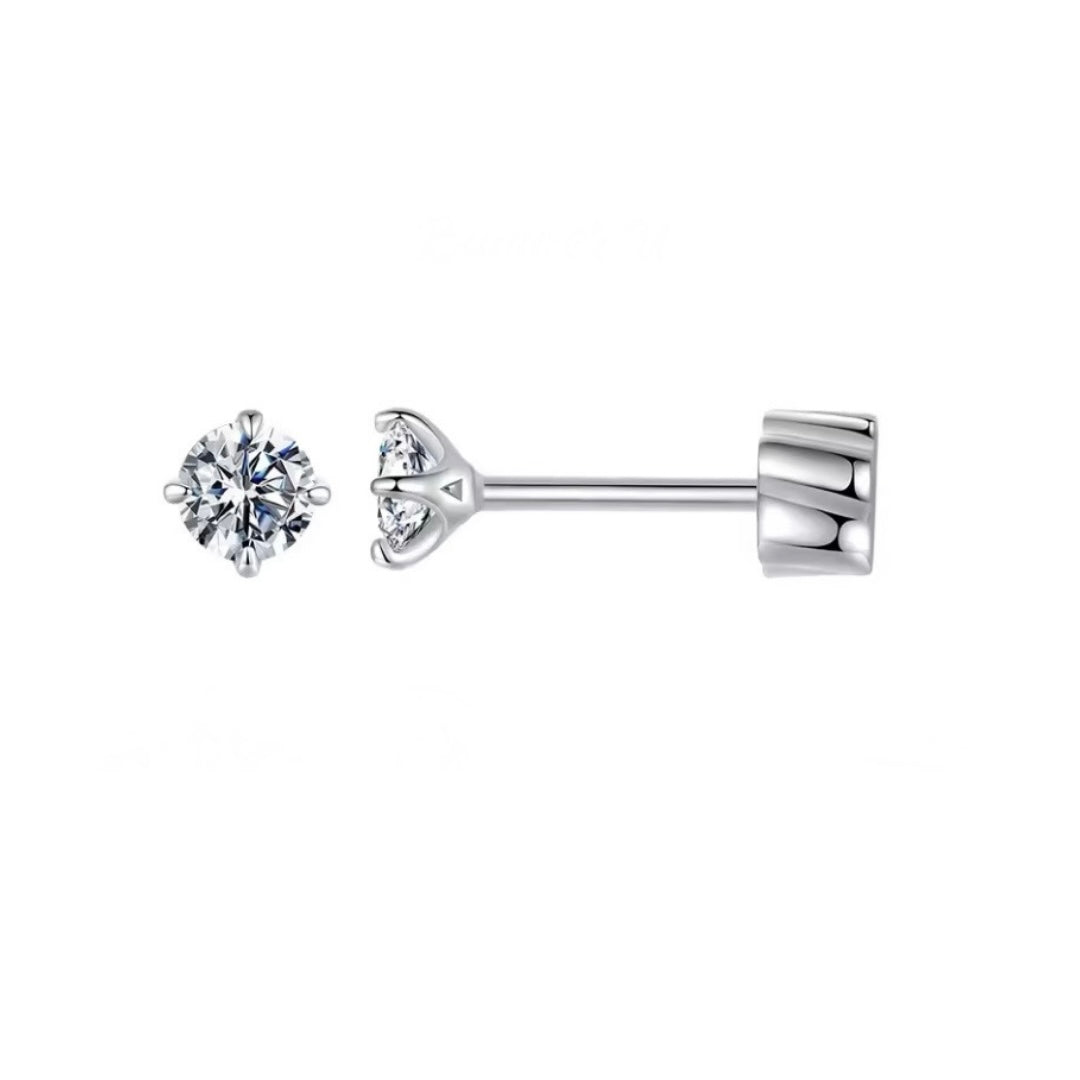 Antonia Moissanite Studs (0.1 ct)