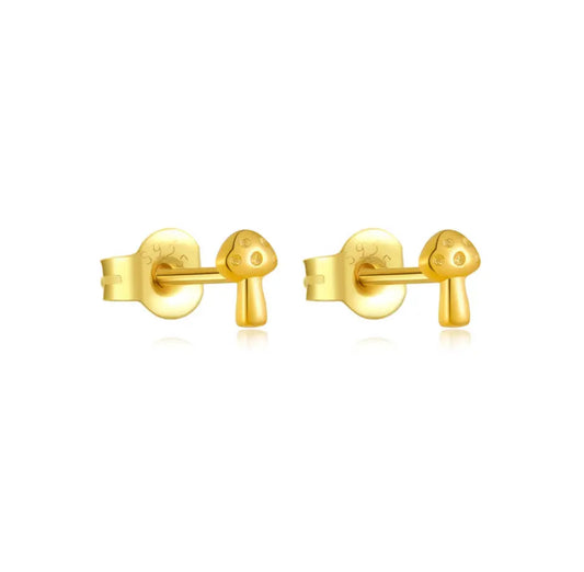 Mushroom Stud Earrings