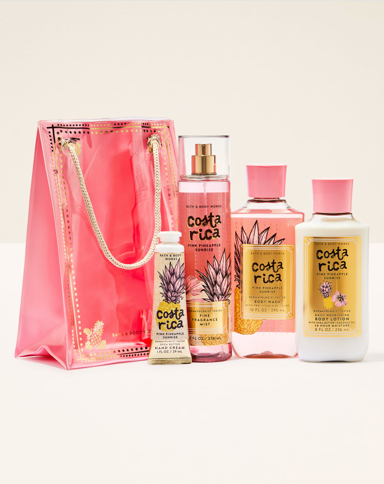 Pink Pineapple Sunrise Gift Set 4pcs