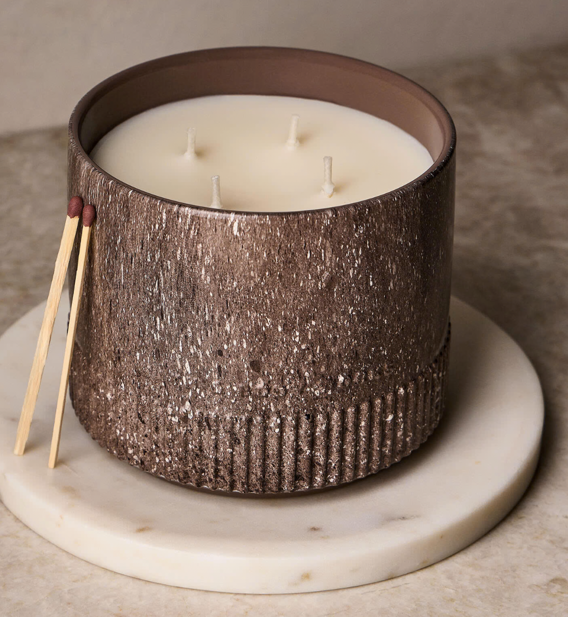 Luxury 4 Wick Candle - Sweet Orange + Agave