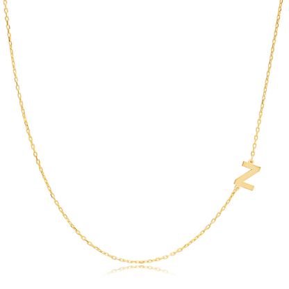 Sideways Letter Necklace