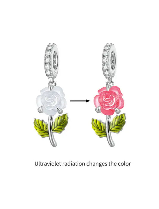 UV-Light Rose Charm
