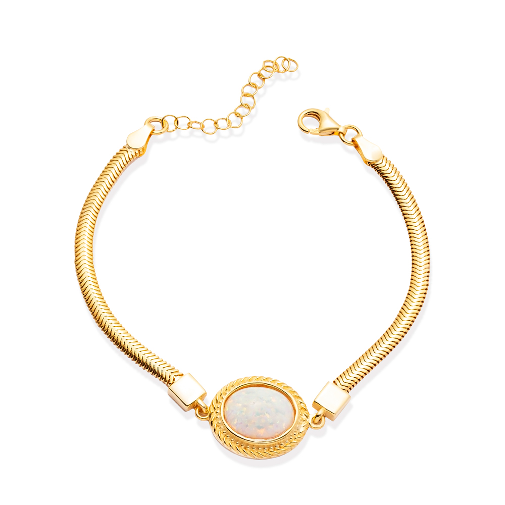 Adalyn White Opal Bracelet