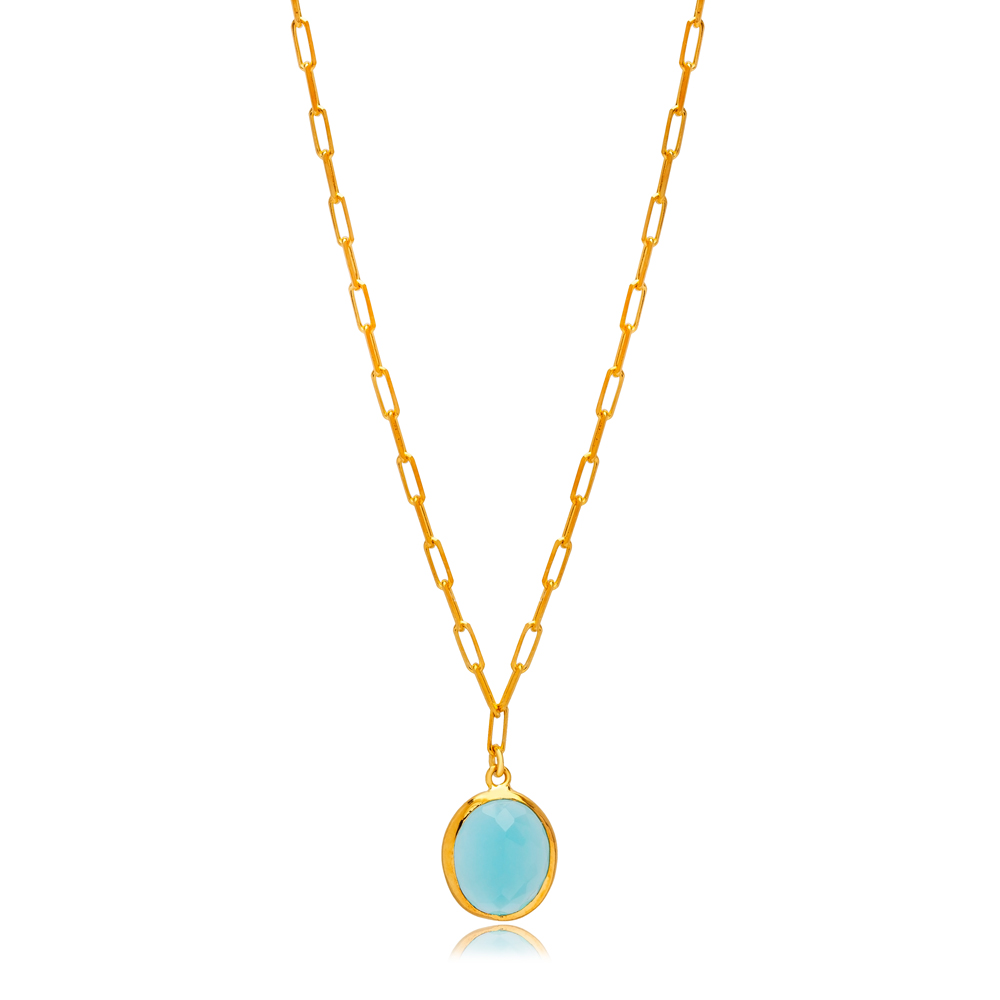 Anaya Aquamarine Quartz Necklace 2.0