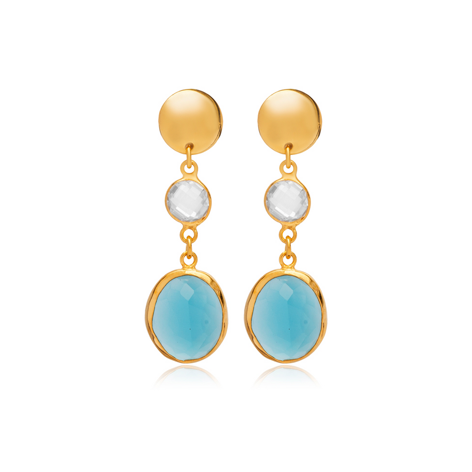 Pure By Nat Amira Earrings - Pink