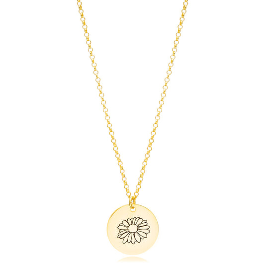 April Birth Month Flower Necklace - Daisy