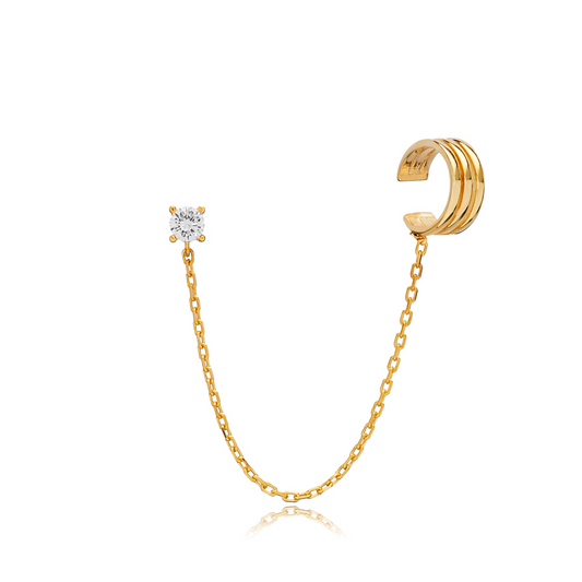 Brooklyn Chain Cuff Earrings
