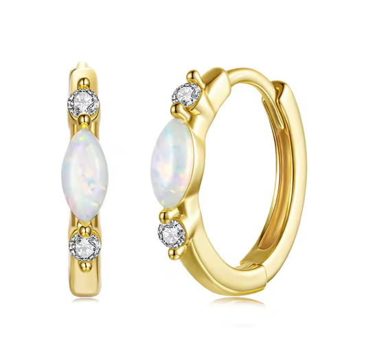 Carolina Moissanite Huggies