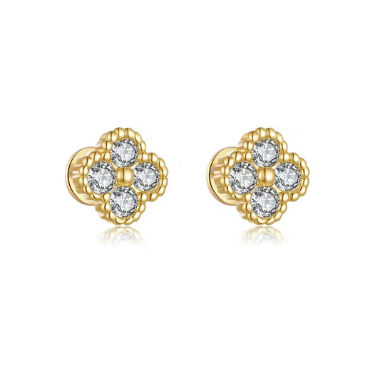 Cassia Flower Stud Earrings