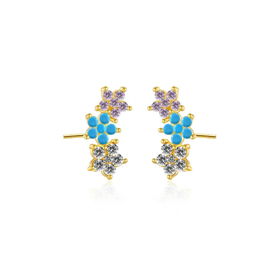 Celia Ear Climbers - Multicolour