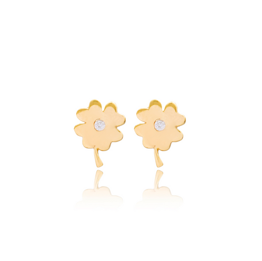 Chance Clover Stud Earrings