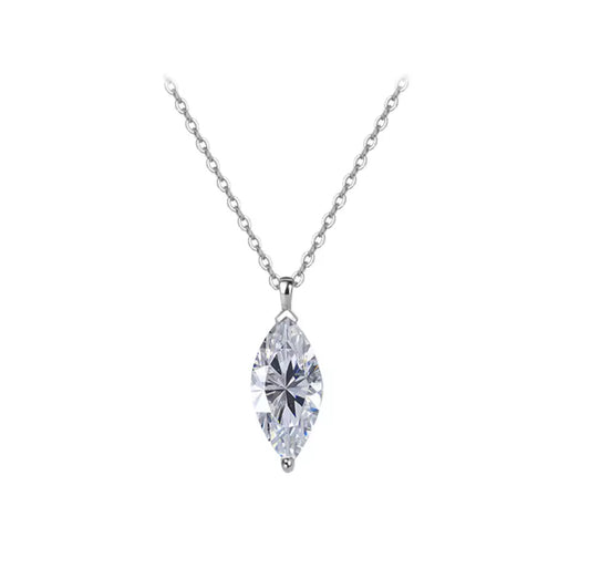 Coztanza 1ct Marquise Moissanite Necklace