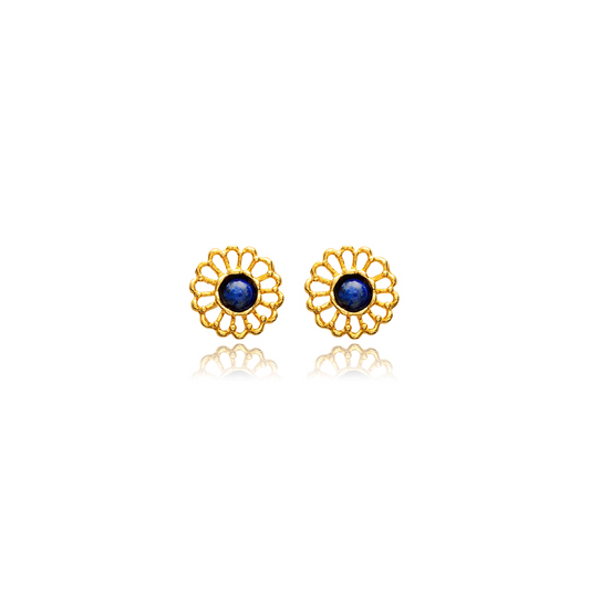 Darcy 22k Lapis Earrings