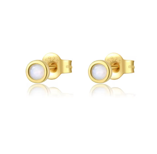 Dott Milky Stud Earrings