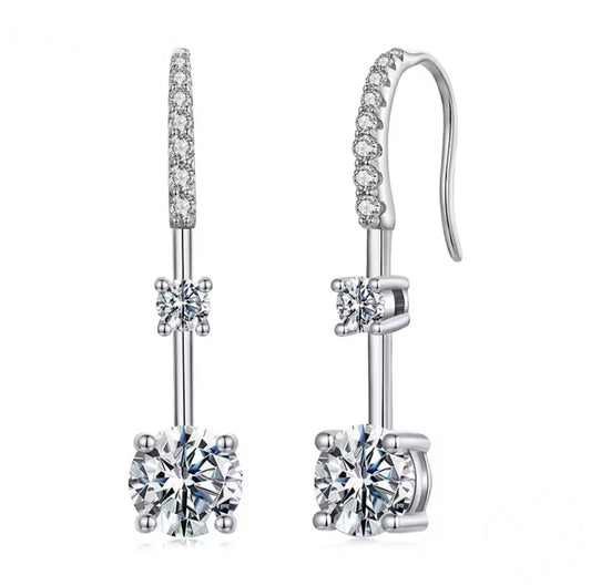 Elenora Moissanite Earrings