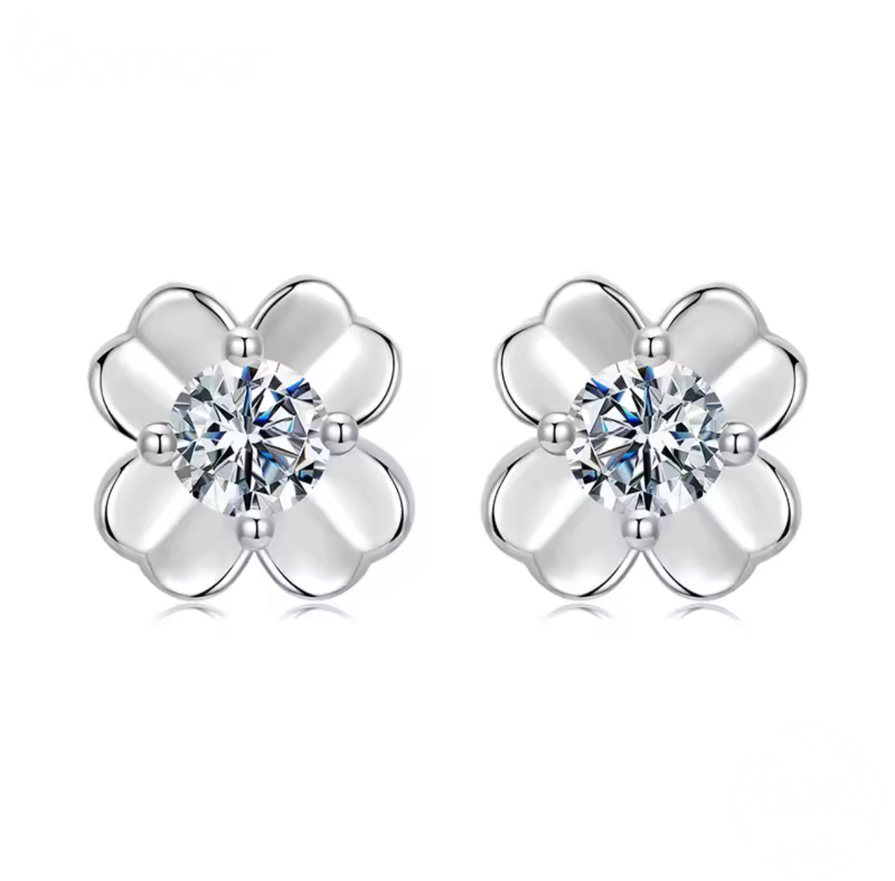 Evangelia 0.5ct Moissanite Stud Earrings