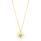 February Birth Month Flower Necklace - Iris