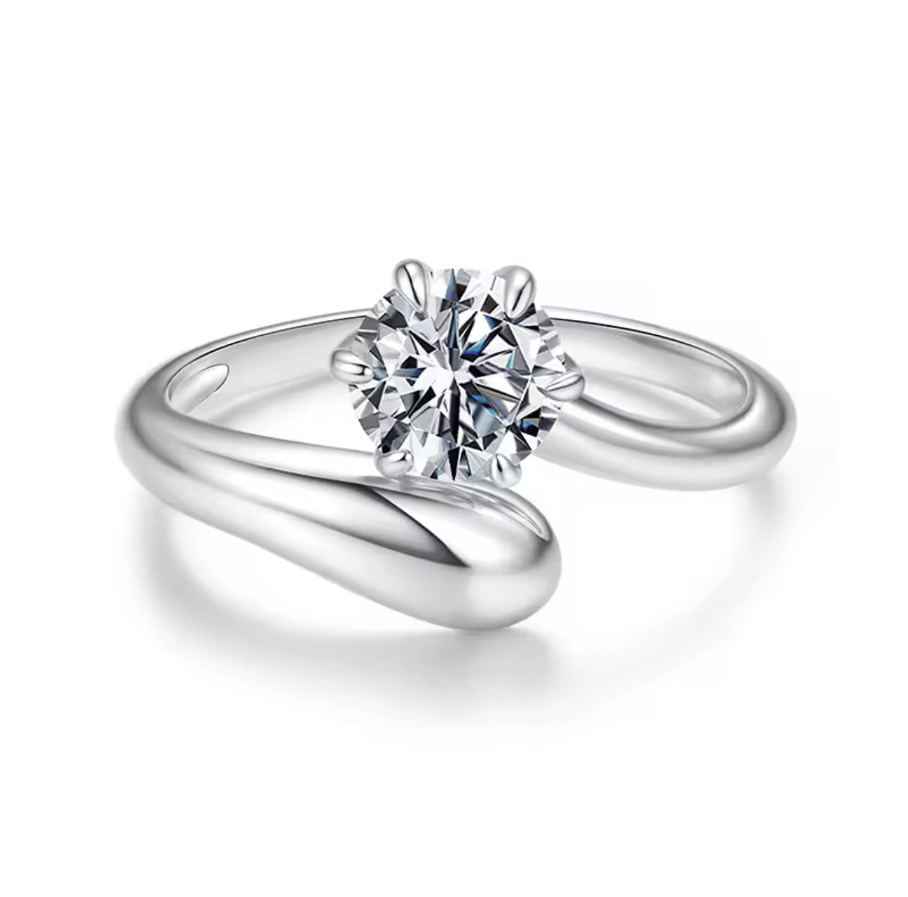 Francie Moissanite Adjustable Ring