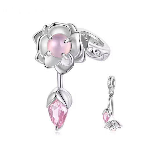 Hanging Rose Charm