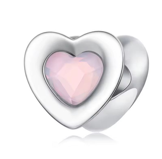 Heart Crystal Charm