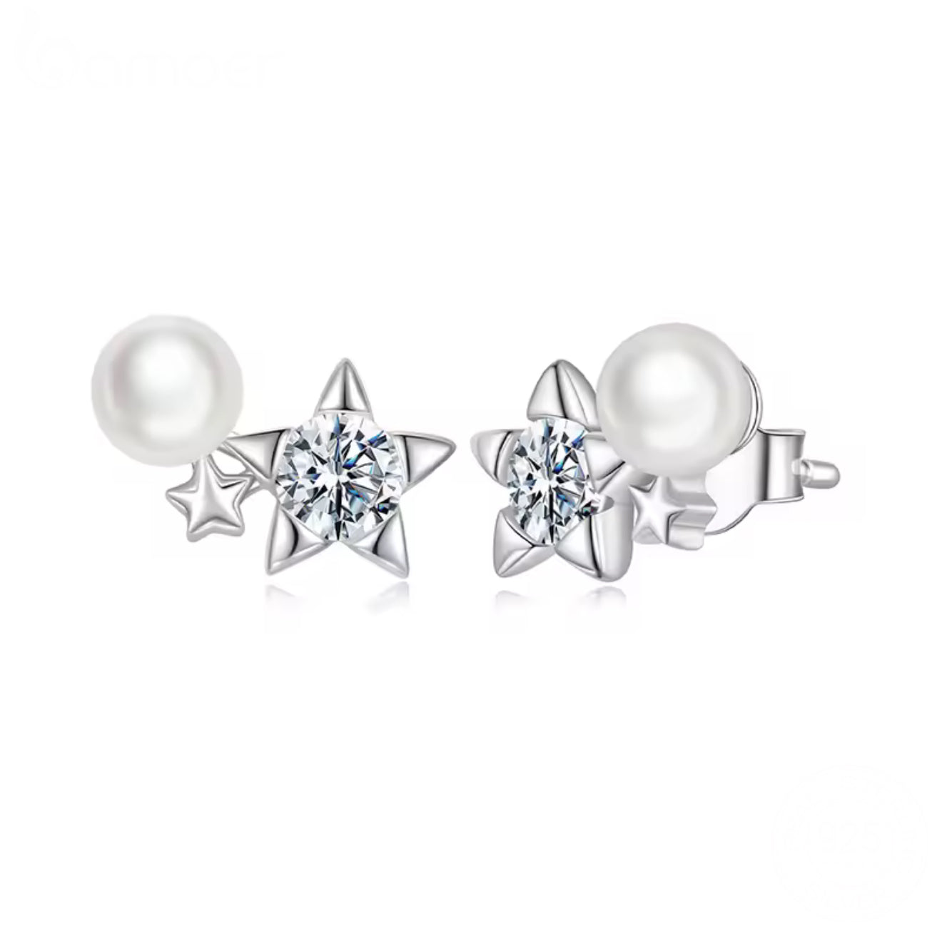 Hilda Moissanite Stud Earrings