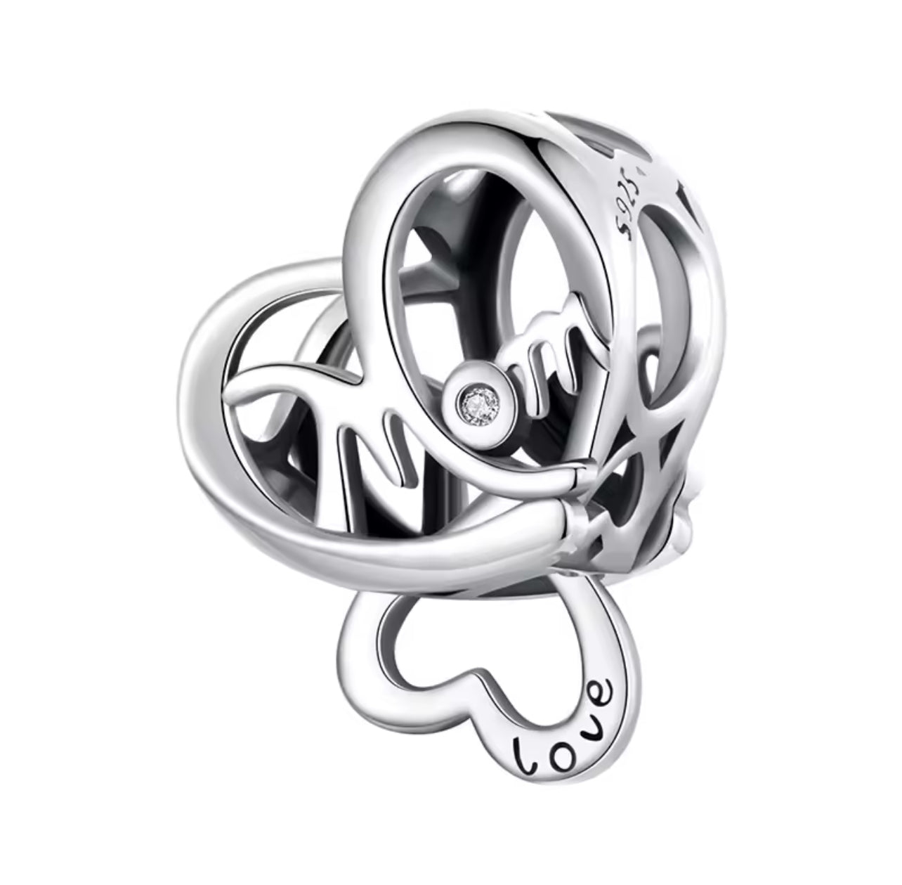Hallow Heart Mom Charm