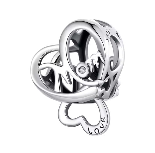 Hallow Heart Mom Charm