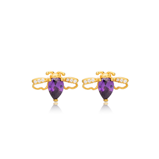 Honey Earrings - Amethyst