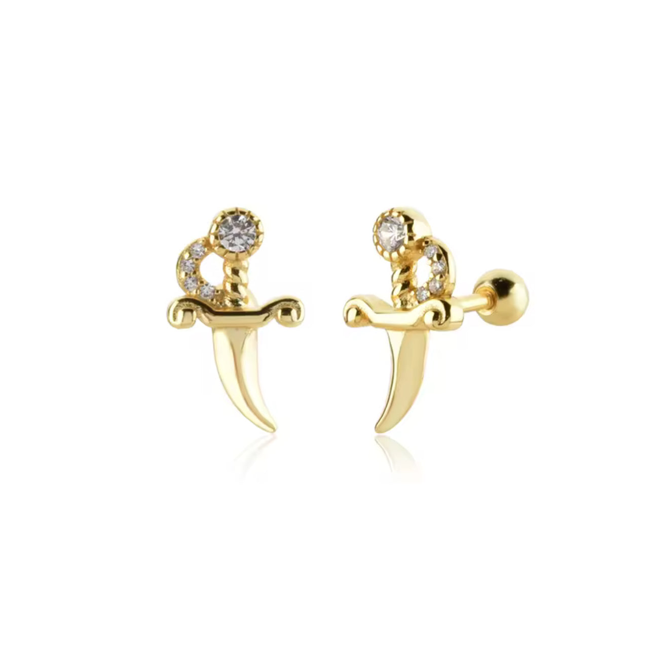 Jagger Ball-Back Stud Earrings