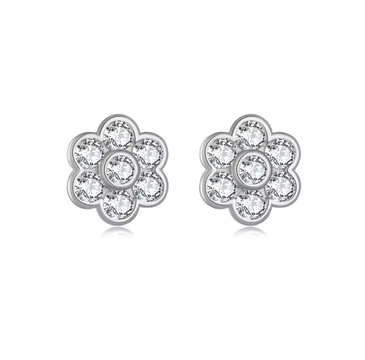 Jollie Stud Silver Earrings