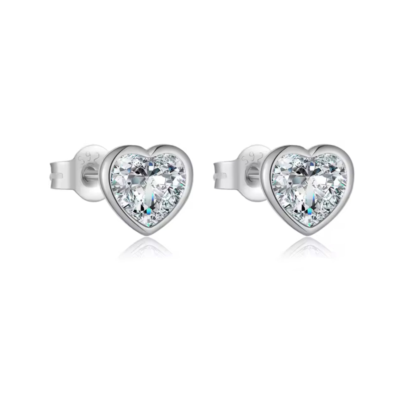 Laverna Heart Stud Earrings