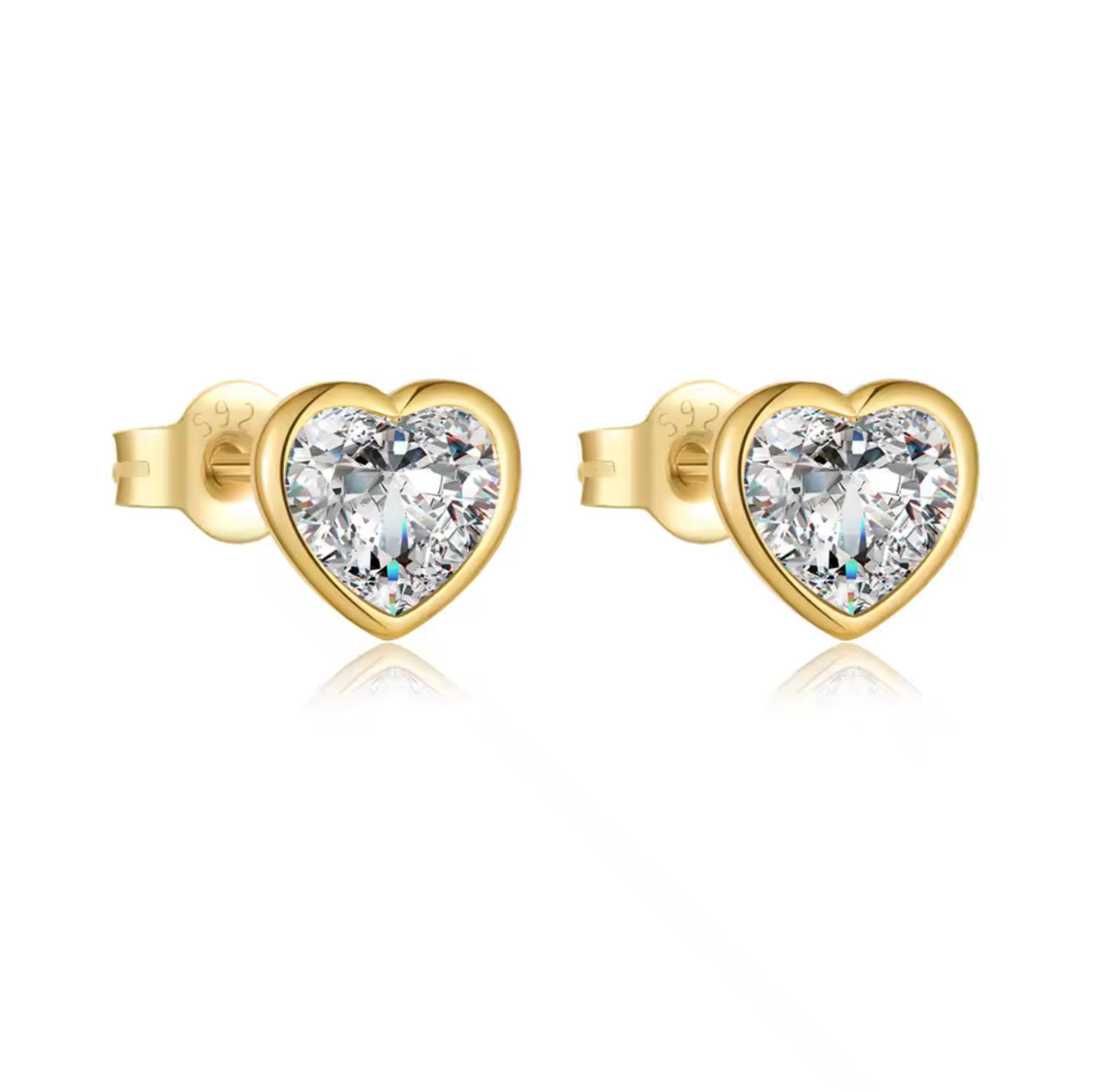 Laverna Heart Stud Earrings