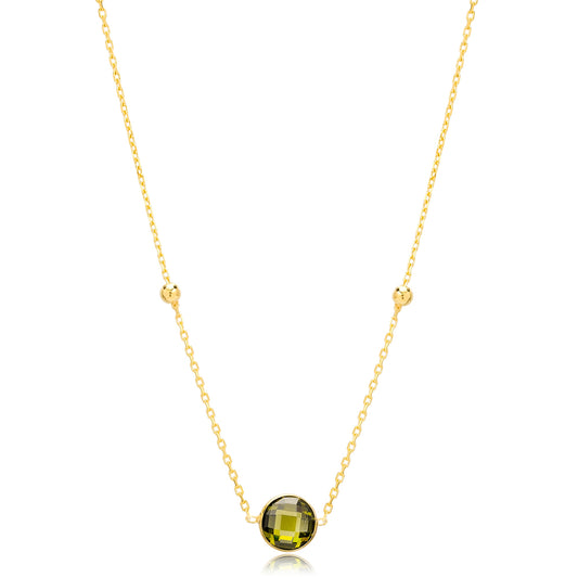 Lina Peridot Necklace